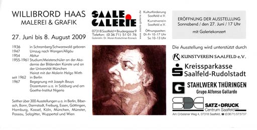 Ausstellung in Saalfeld Juni bis August 2009 1/4